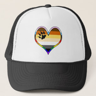 Bear Pride Heart Trucker Hat