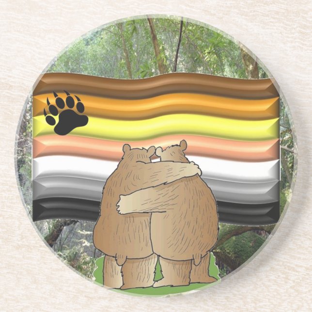 Bear Pride in the Woods Coaster (Front)