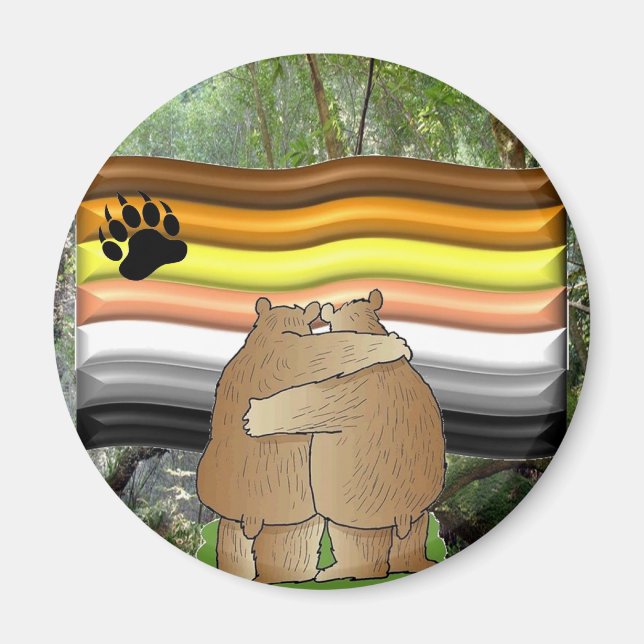 Bear Pride in the Woods Magnet (Front)