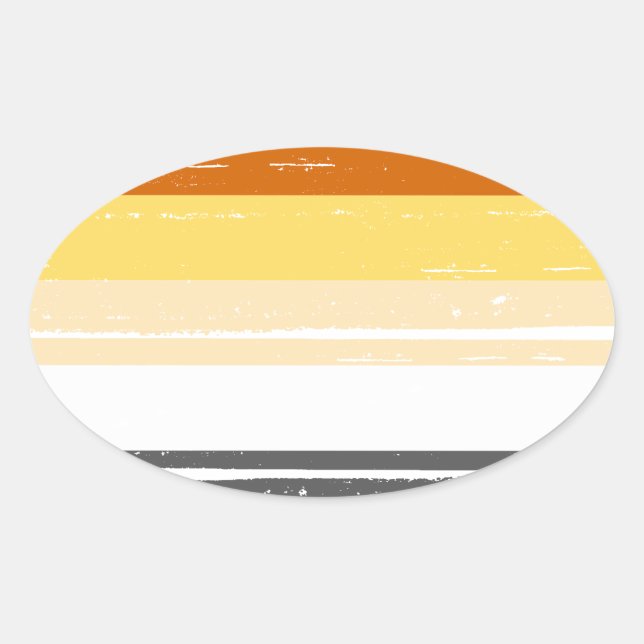 BEAR PRIDE INK BAR -.png Oval Sticker (Front)