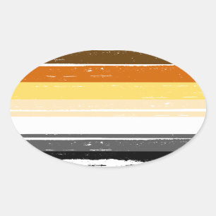 BEAR PRIDE INK BAR -.png Oval Sticker