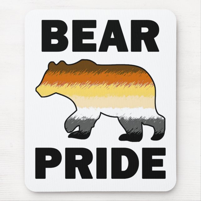 Bear Pride Mouse Mat (Front)