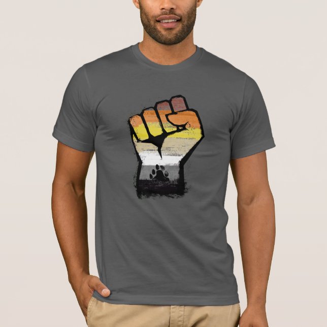Bear Pride Paw Fist T-Shirt (Front)