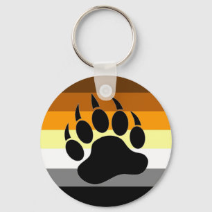Bear Pride Paw Key Ring