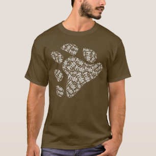 BEAR PRIDE PAW PATTERN T-Shirt