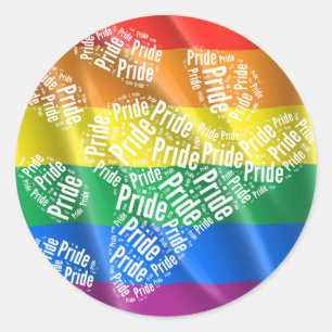 BEAR PRIDE PAW PATTERN WHITE -.png Classic Round Sticker