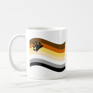 Bear Pride Paw Wavy Flag Coffee Mug