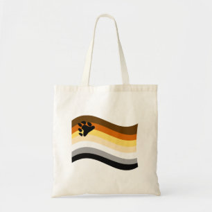 Bear Pride Paw Wavy Flag Tote Bag