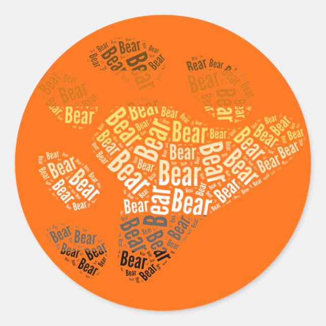 BEAR PRIDE -.png Classic Round Sticker (Front)