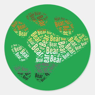 BEAR PRIDE -.png Classic Round Sticker