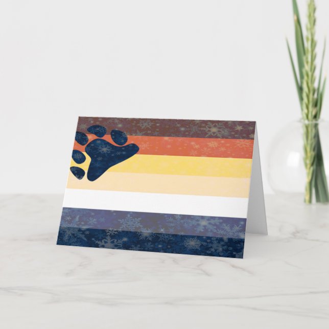 Bear Pride Snowflake Card (Front)