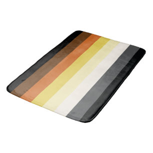 Bear Pride Stripes Bath Mat