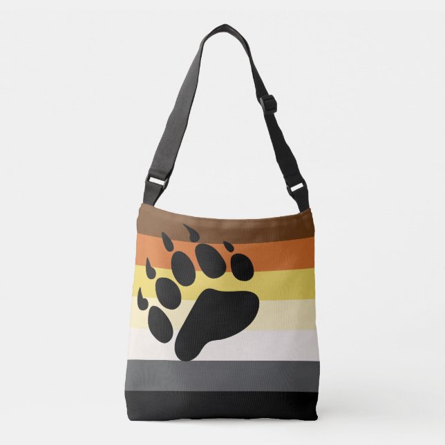 Bear Pride Stripes Crossbody Bag (Front)