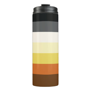 Bear Pride Stripes Thermal Tumbler