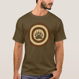 Bear Pride Super Hero Shield Bear Paw T-Shirt