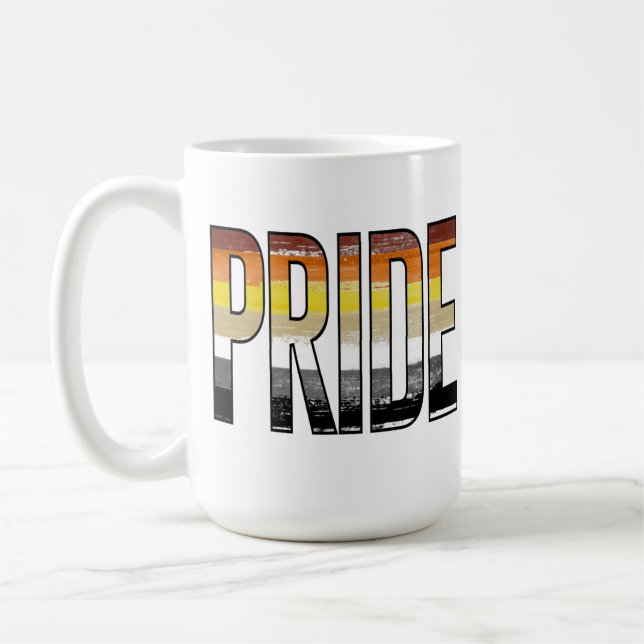 Bear Pride Word Coffee Mug (Left)