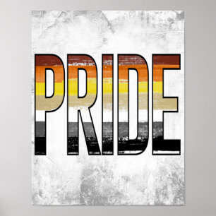 Bear Pride Word Poster