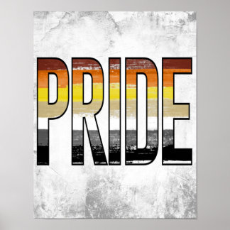 Bear Pride Word Poster