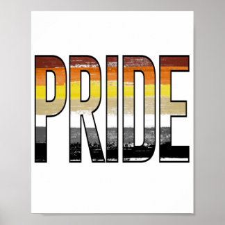 Bear Pride Word Poster