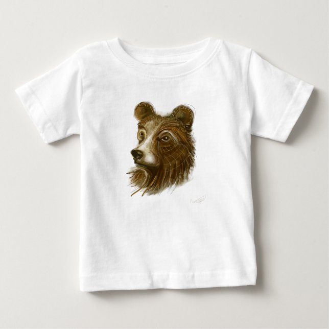 Bear Print Baby Tee (Front)