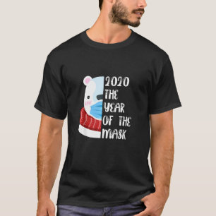 Bear Quarantine Christmas 2020 The Year Of The Mas T-Shirt