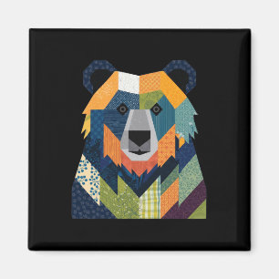 Bear Quilt Pattern For Quilting Lover Quilter Sewi Magnet
