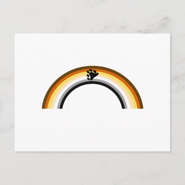 Bear Rainbow Postcard (Front)