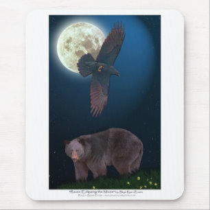 BEAR & RAVEN Art Mousepad