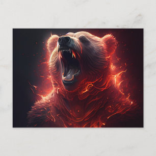 Bear Red Postcards