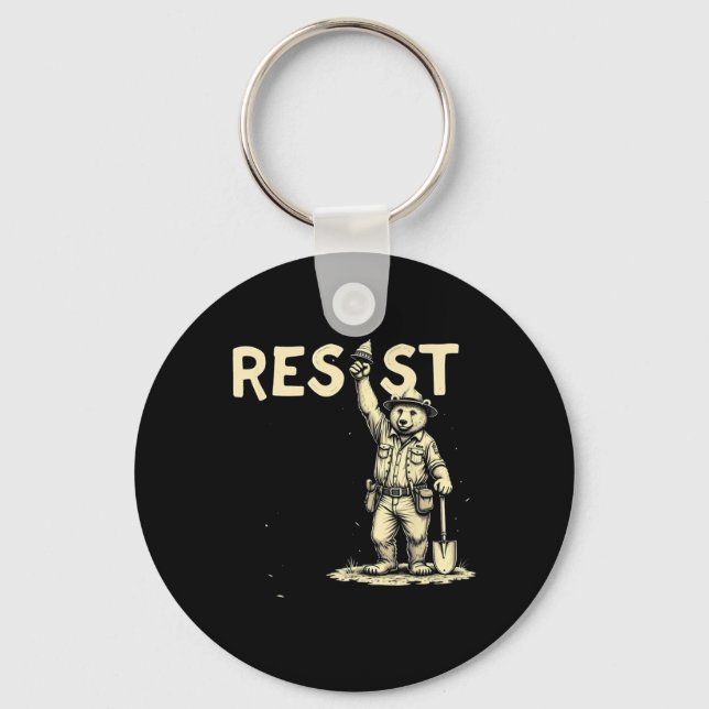 Bear Resist 1  Key Ring (Front)