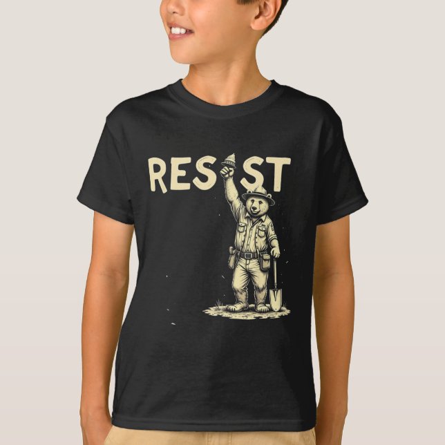 Bear Resist 1  T-Shirt (Front)