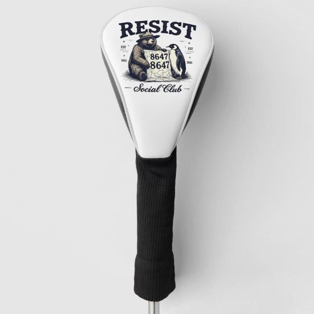 Bear Resist Protect National Park Anti Trump 8647  Golf Head Cover (Front)