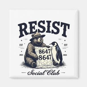 Bear Resist Protect National Park Anti Trump 8647 Magnet
