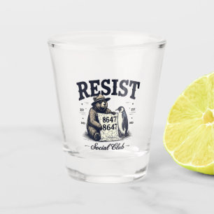 Bear Resist Protect National Park Anti Trump 8647  Shot Glass