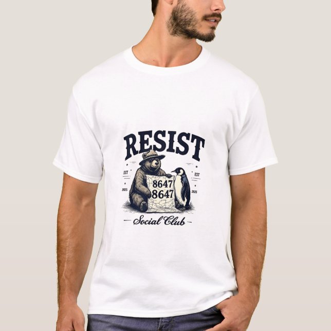 Bear Resist Protect National Park Anti Trump 8647  T-Shirt (Front)