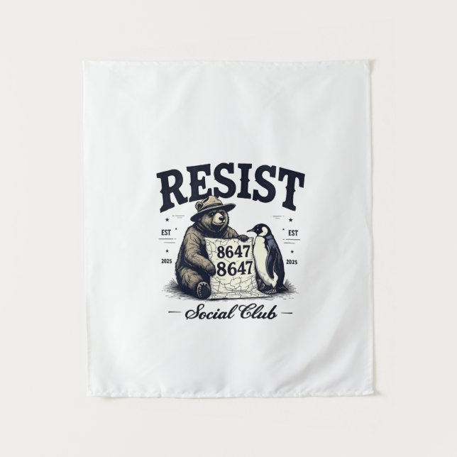 Bear Resist Protect National Park Anti Trump 8647  Tapestry (Front)