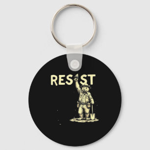 Bear Resist T-shirt.png Key Ring