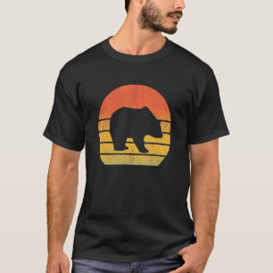 Bear Retro Vintage 60s 70s Sunset Wild Animal T-Shirt