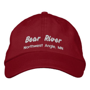 Bear River hat - embroidered white lettering