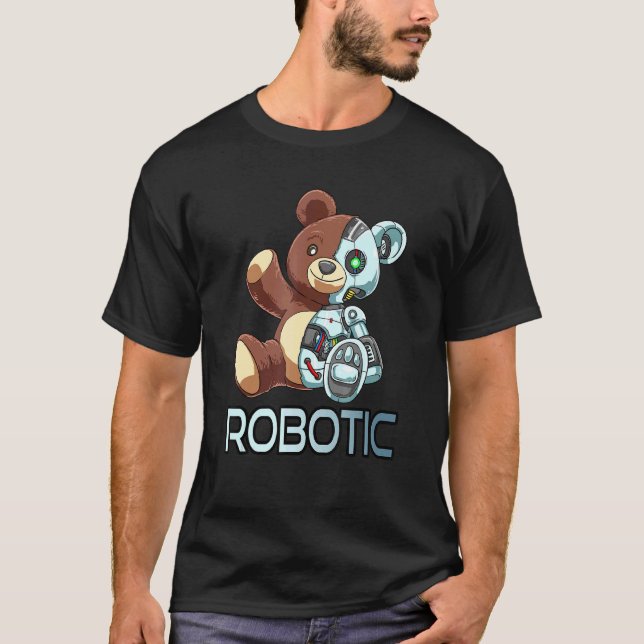 Bear Robot Robotic Cuddling Cyborg T-Shirt (Front)