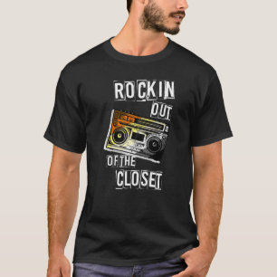 Bear Rockin Out Gay Pride Lgbtq Parade Subtle Prid T-Shirt