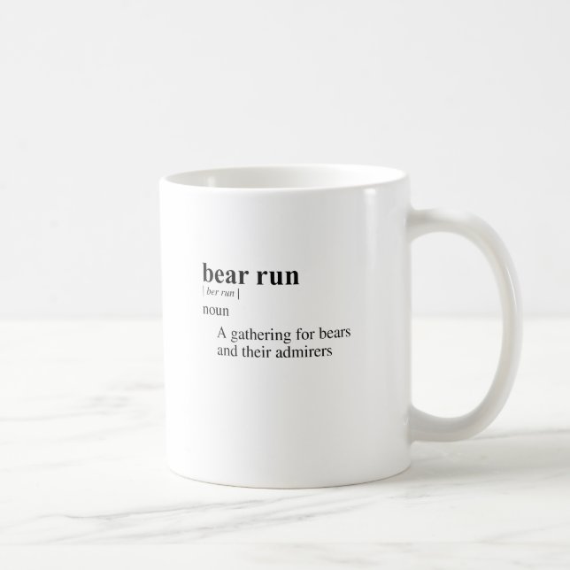 BEAR RUN COFFEE MUG (Right)