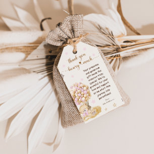Bear Rustic Pink Thank You beary Much Gift Tags