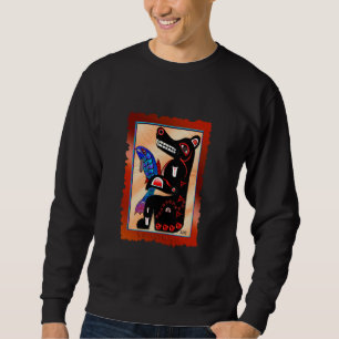BEAR & SALMON Haida-style Sweatshirt