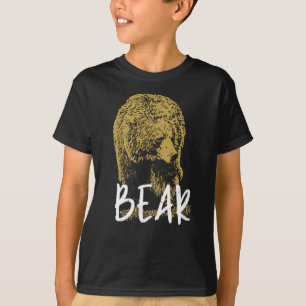 Bear shaman totem animal, two sides print T-Shirt