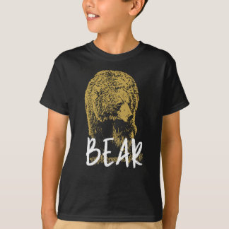 Bear shaman totem animal, two sides print T-Shirt