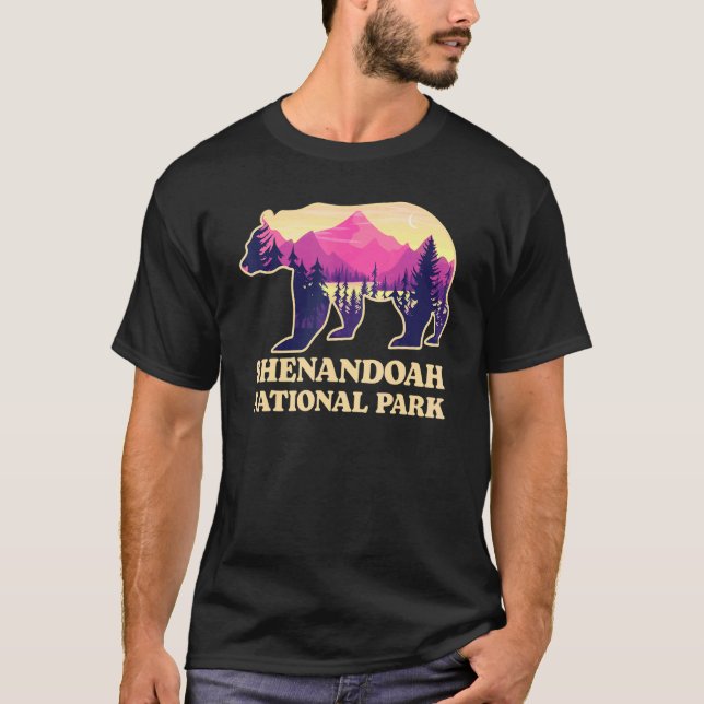 Bear Shenandoah National Park Virginia Hiking Souv T-Shirt (Front)