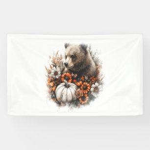 Bear Shirt Country Pumpkin Banner