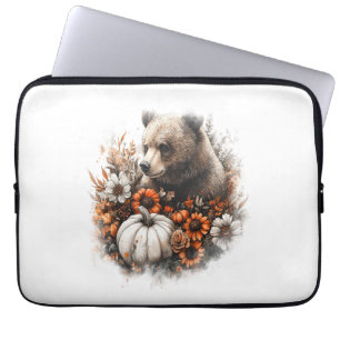 Bear Shirt Country Pumpkin Laptop Sleeve