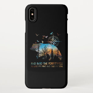 Bear Silhouette Forest For Bear And Nature Lovers iPhone XS Max Case